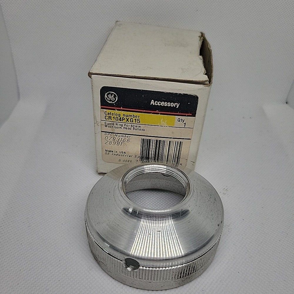 GE CR104PXG15 Guard Ring for 60mm Mushroom Head Buttons New